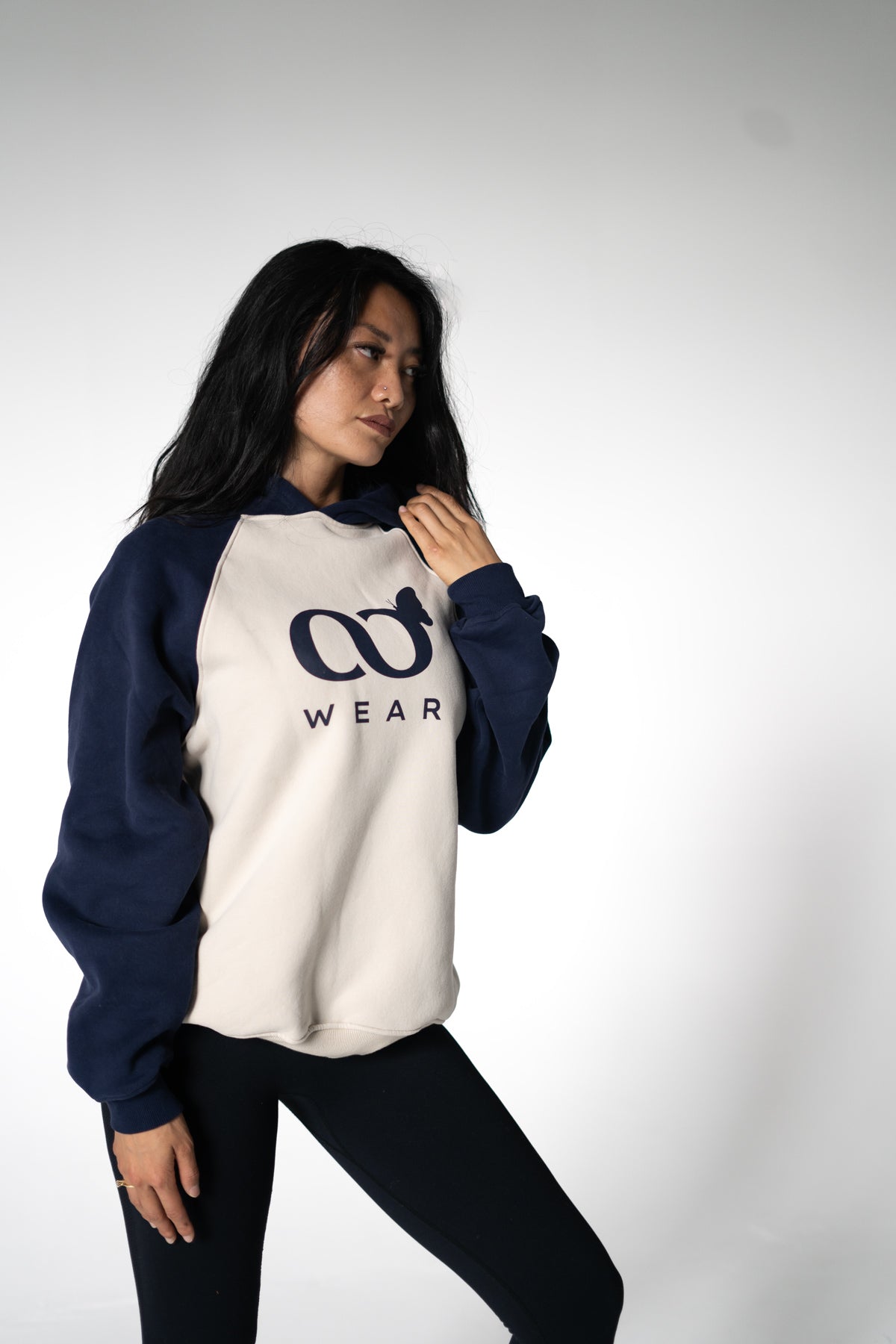 Women's comfort hoodie available in blue and cream colors. It is a pullover hoodie known for being super comfortable, soft, and made from high-quality materials. It is popular and considered one of the best hoodies for its comfort.