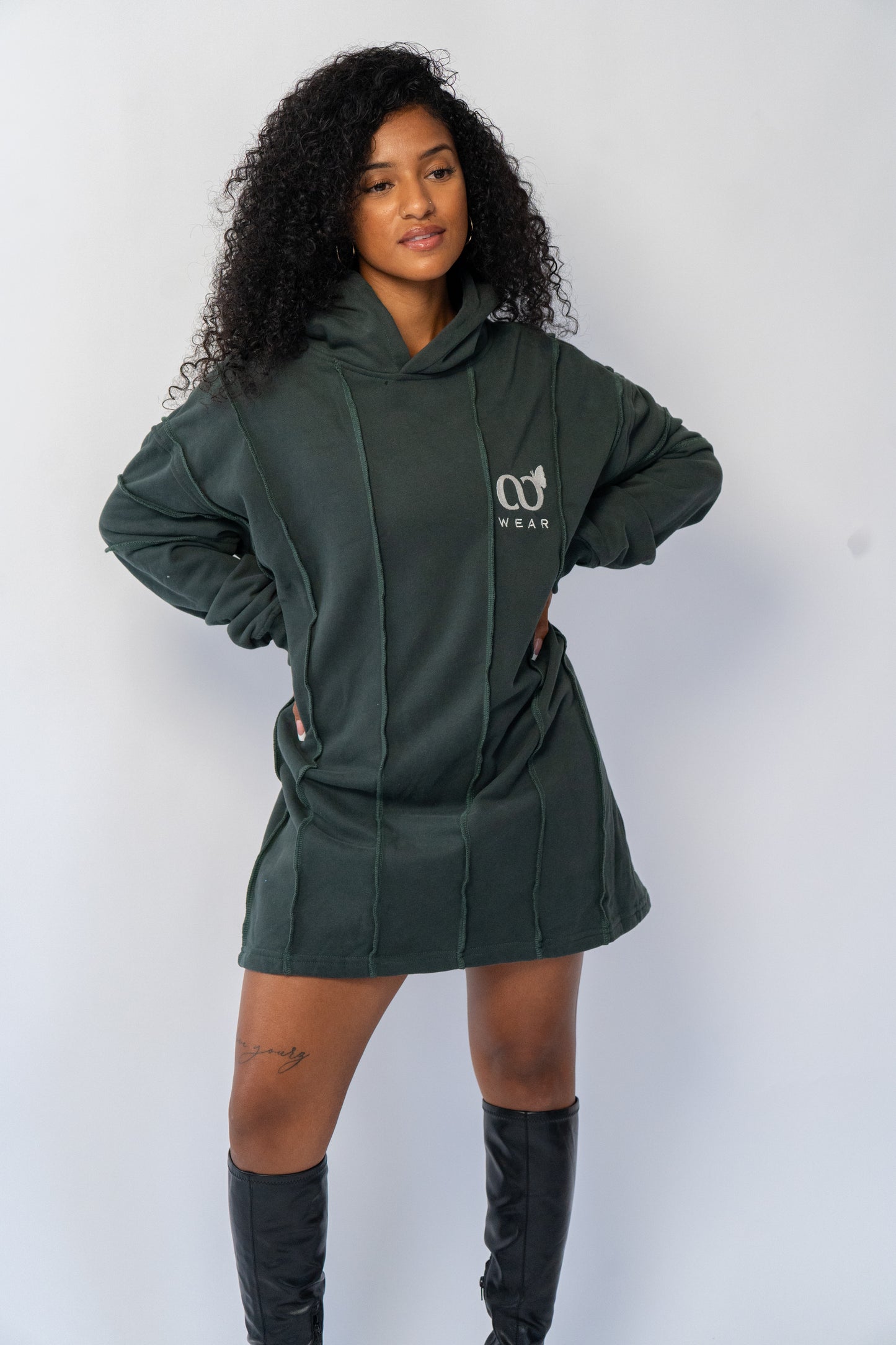 Cotton Hoodie Dress