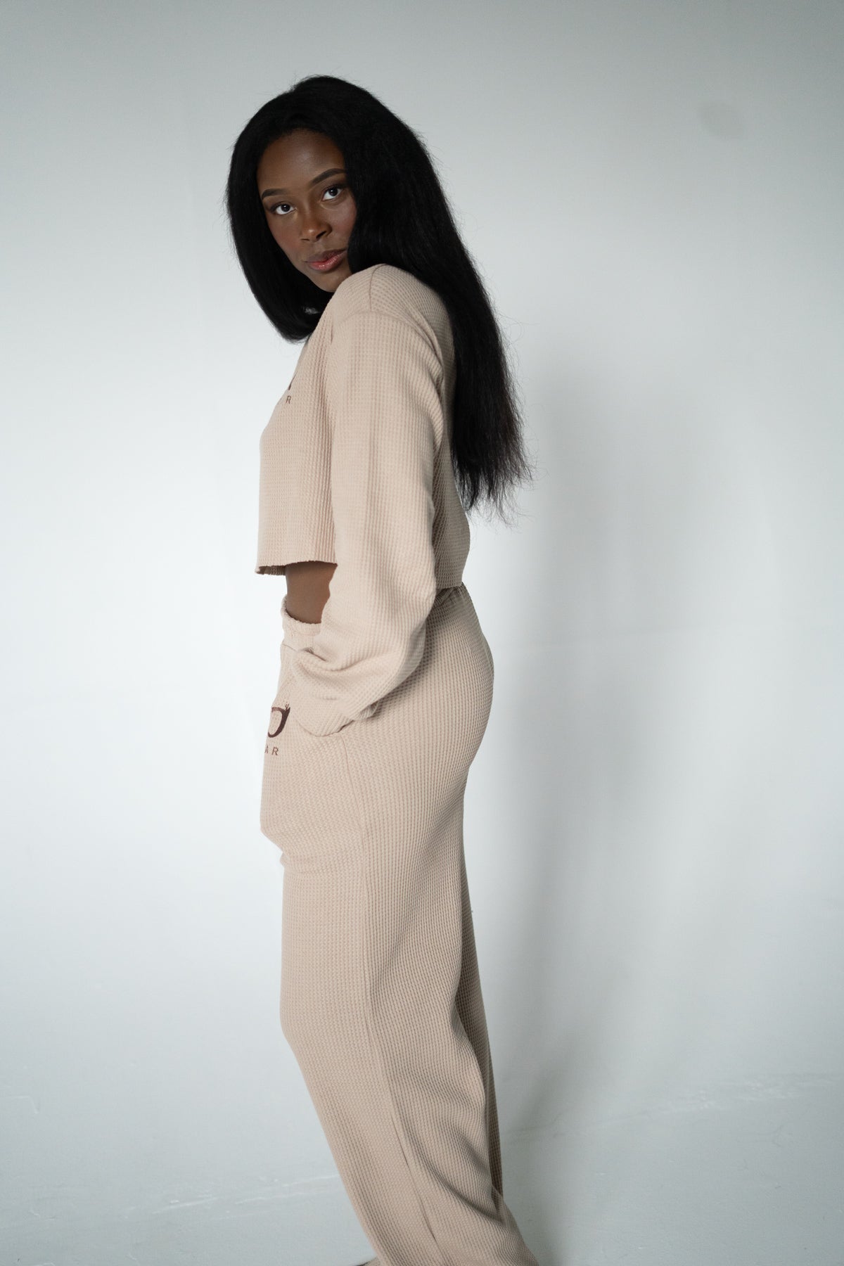 Knitted Waffle Loungewear Set