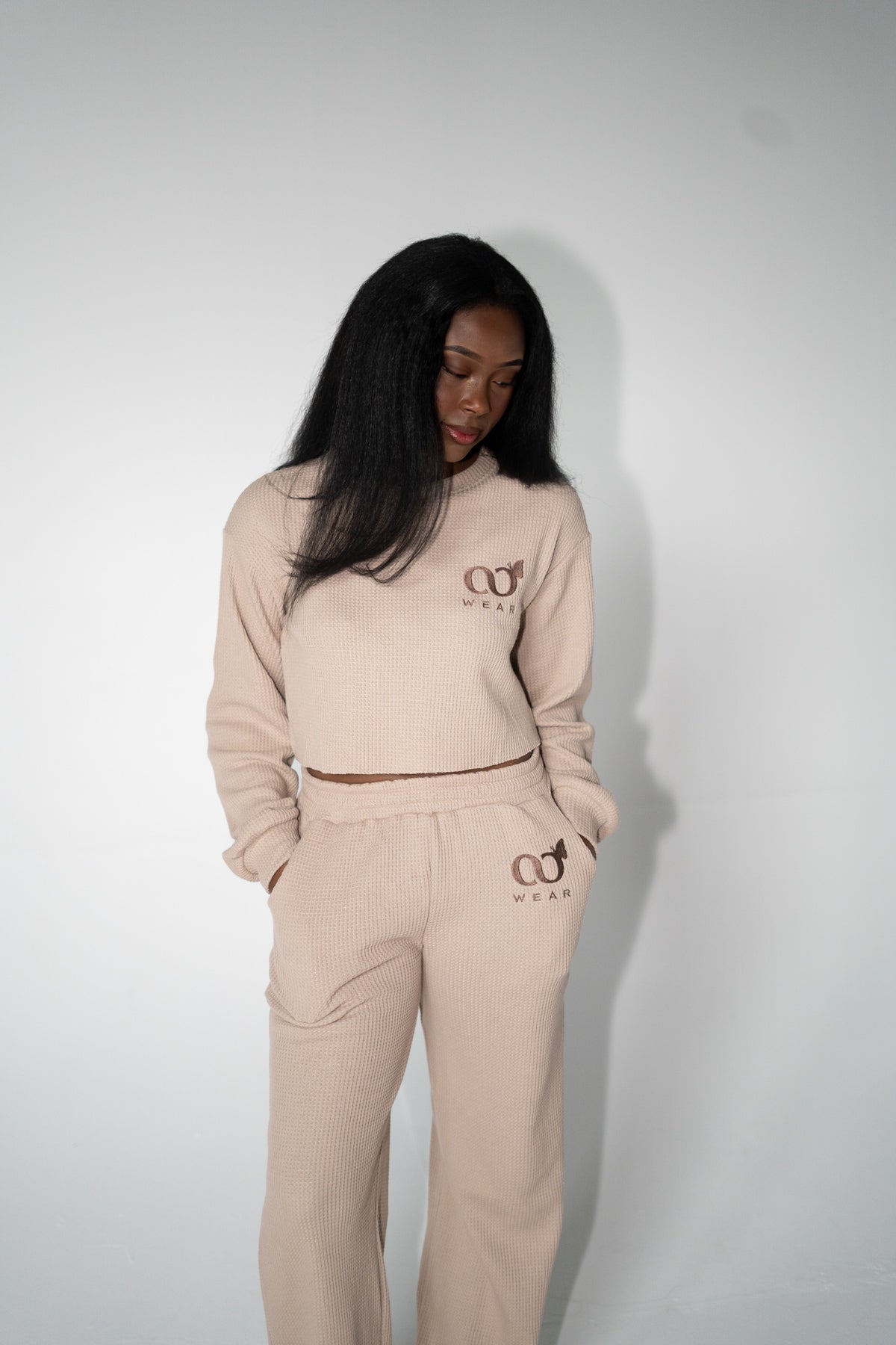 Knitted Waffle Loungewear Set