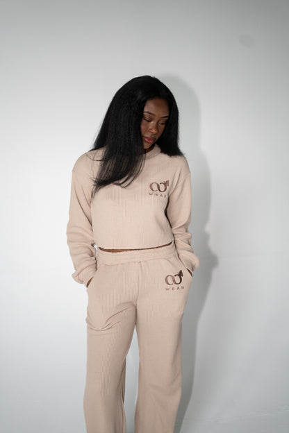 Knitted Waffle Loungewear Set