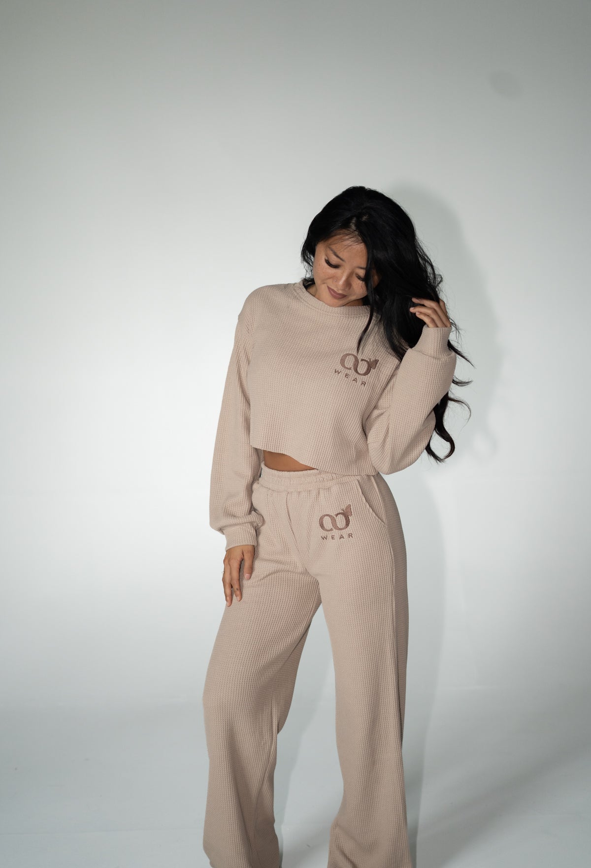 Knitted Waffle Loungewear Set