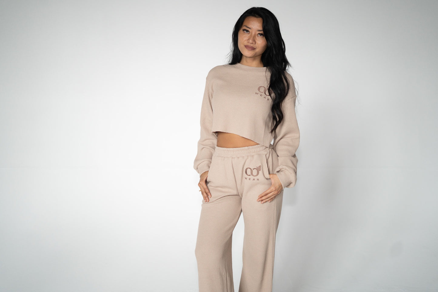 Knitted Waffle Loungewear Set
