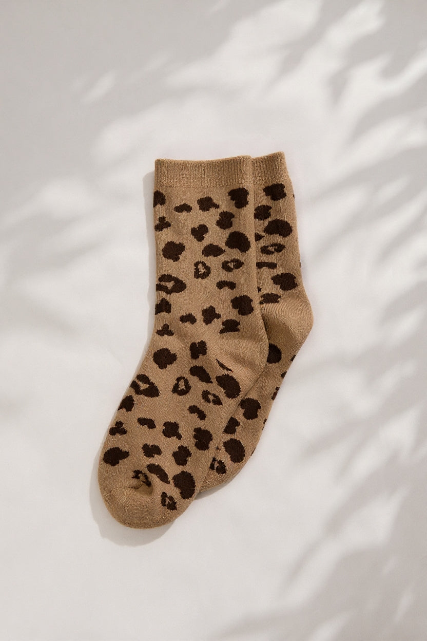 Leopard Lounge Socks