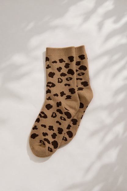 Leopard Lounge Socks