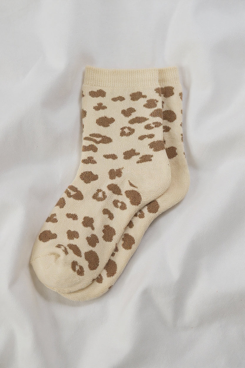 Leopard Lounge Socks