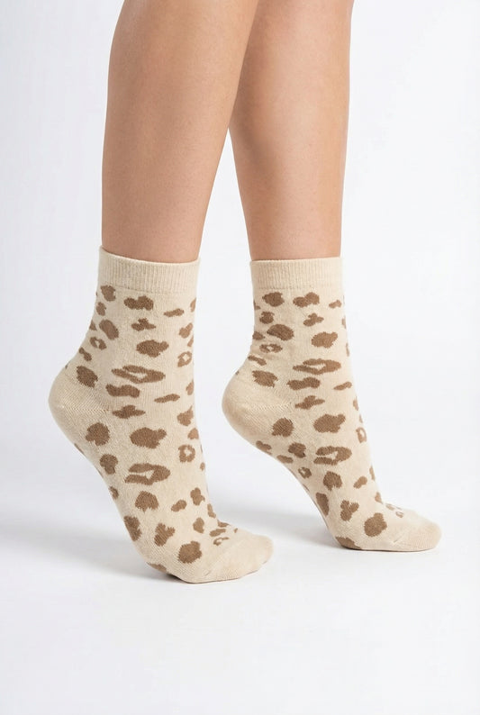 Leopard Lounge Socks