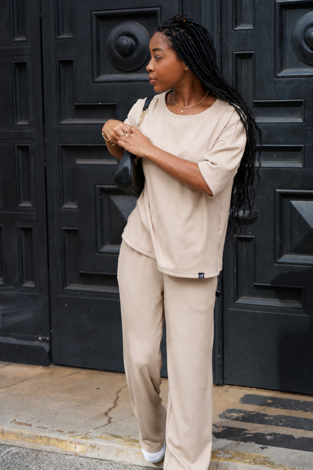 Soft Ribbed Lounge Set