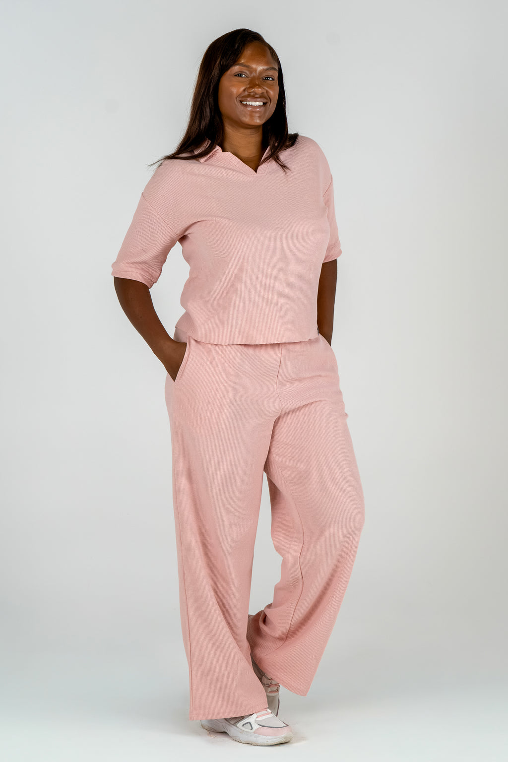 V-Neck Waffle Set