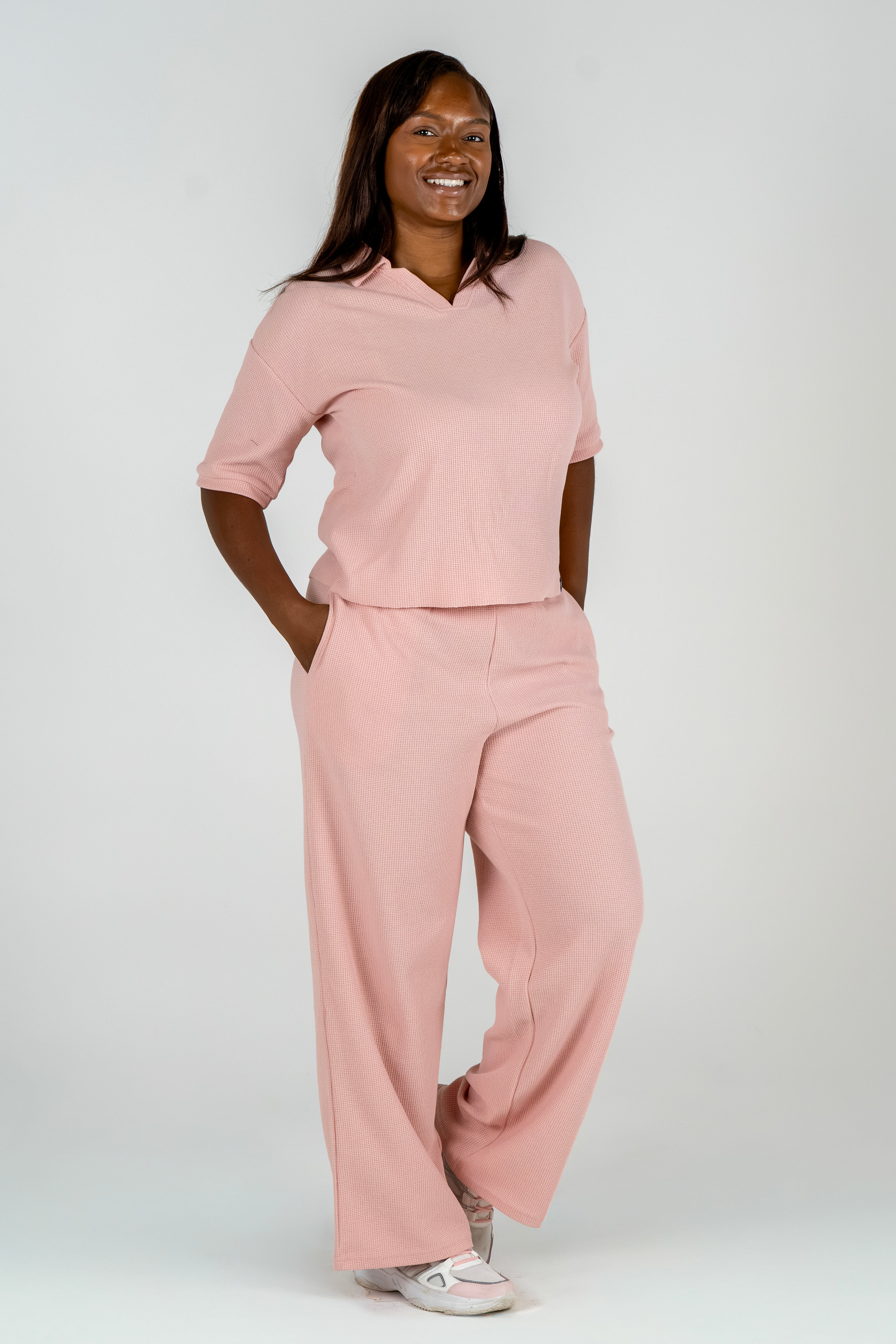 V-Neck Waffle Set