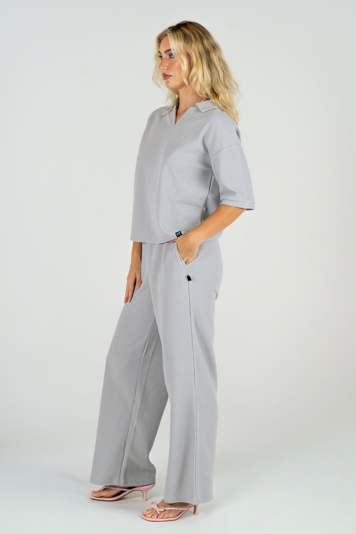 V-Neck Waffle Set