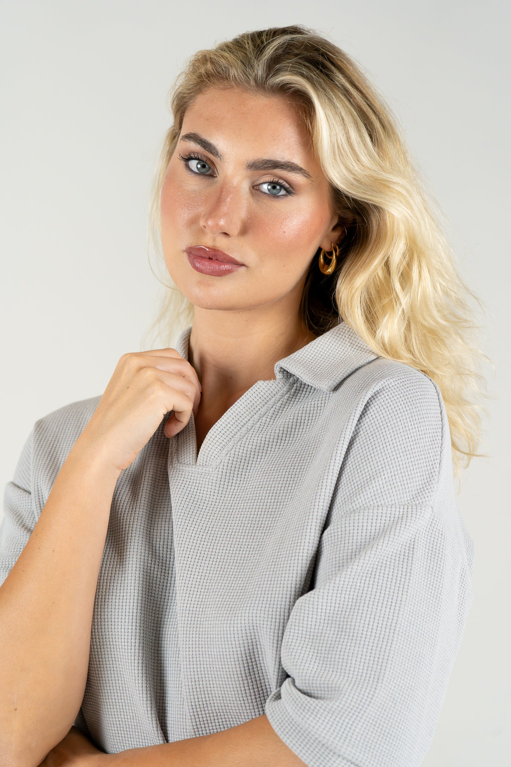 V-Neck Waffle Set