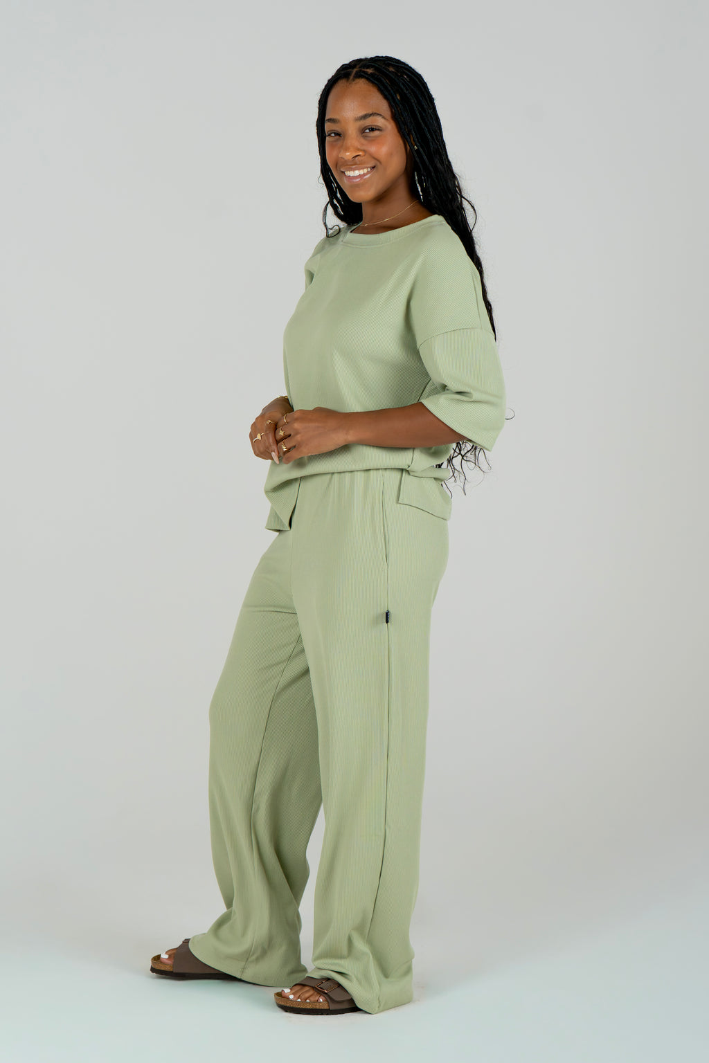 Soft Ribbed Lounge Set