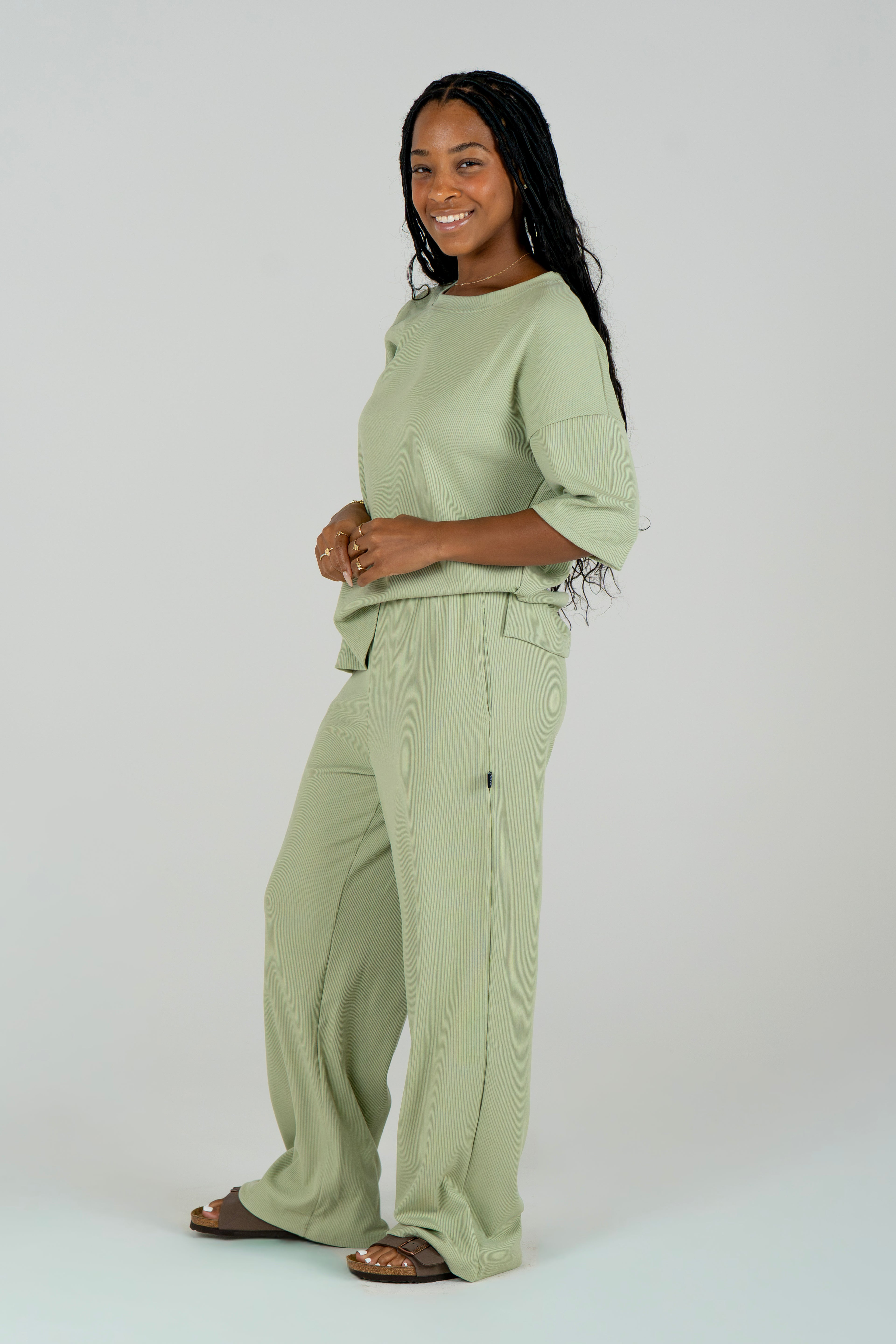 Soft Ribbed Lounge Set