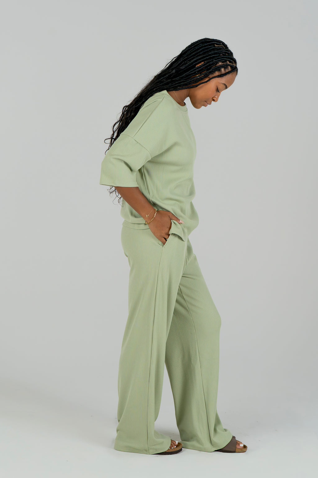 Soft Ribbed Lounge Set