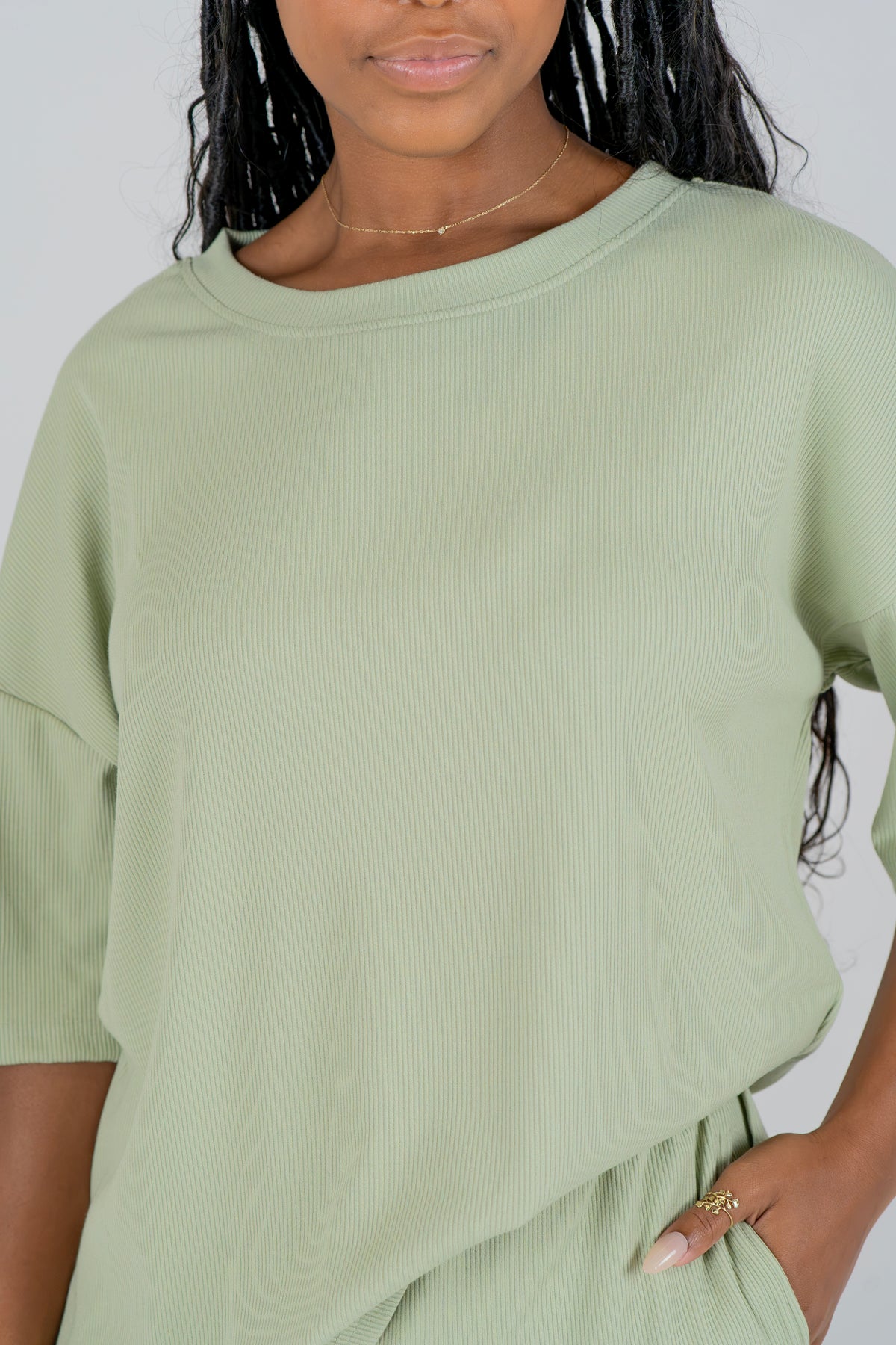 Soft Ribbed Lounge Set