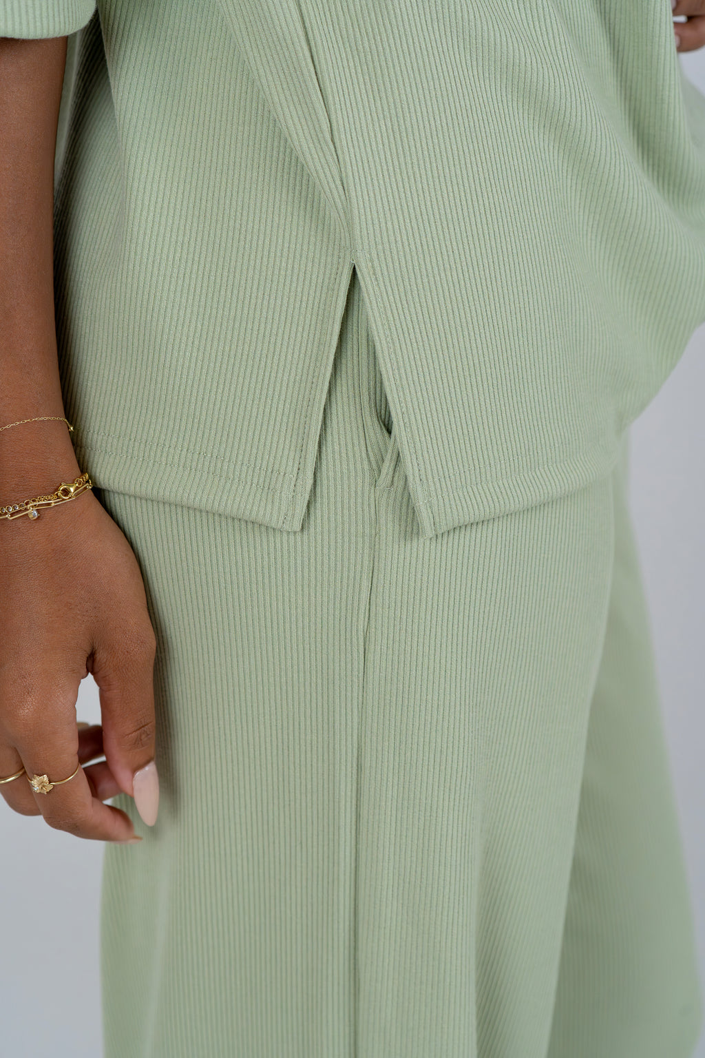 Soft Ribbed Lounge Set