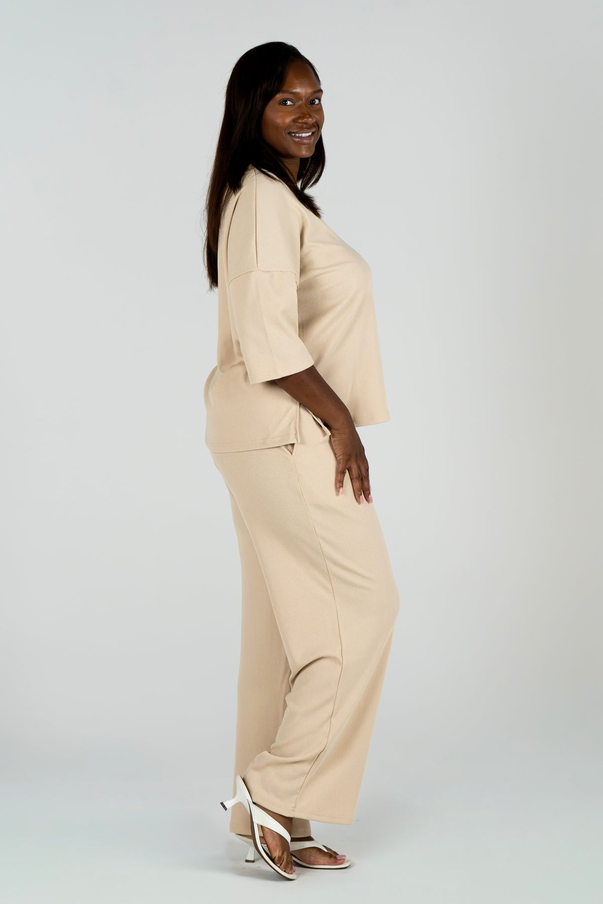 Soft Ribbed Lounge Set