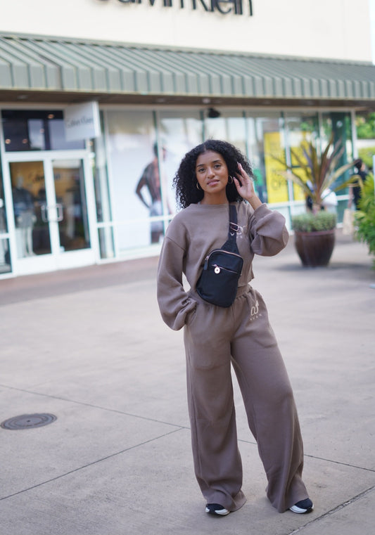 Knitted Waffle Loungewear Set