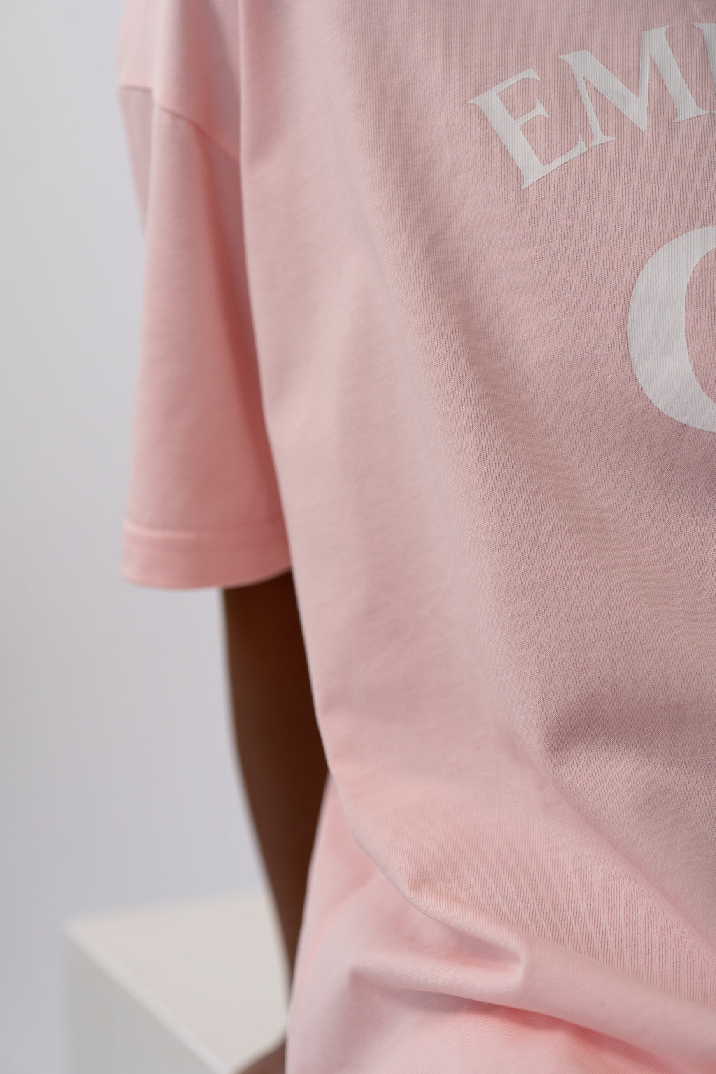 Pure Cotton Oversized Tee in Pink – view 6