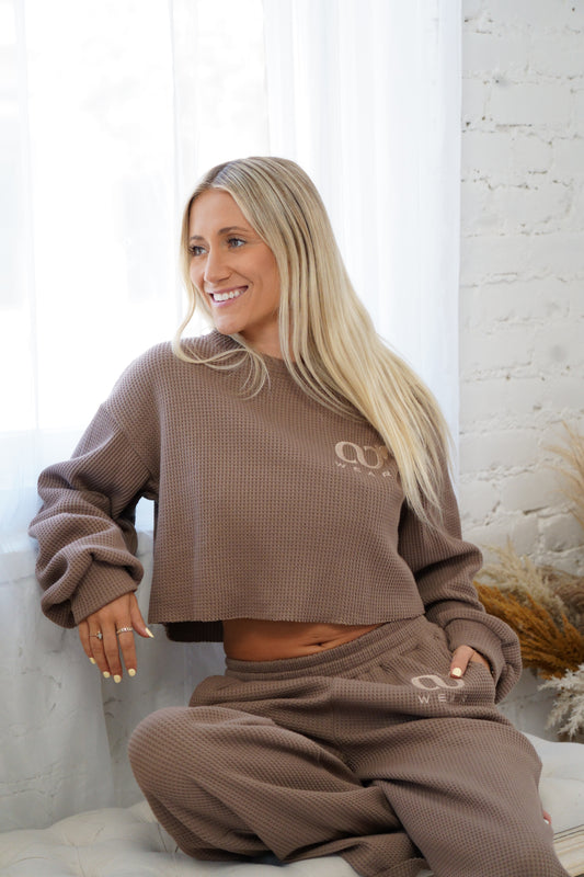 Knitted Waffle Loungewear Set