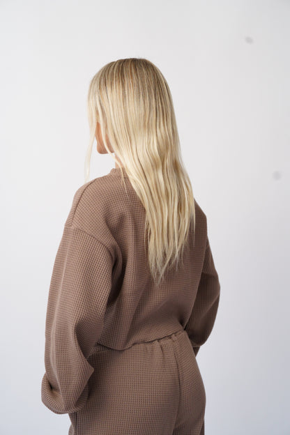 Knitted Waffle Loungewear Set