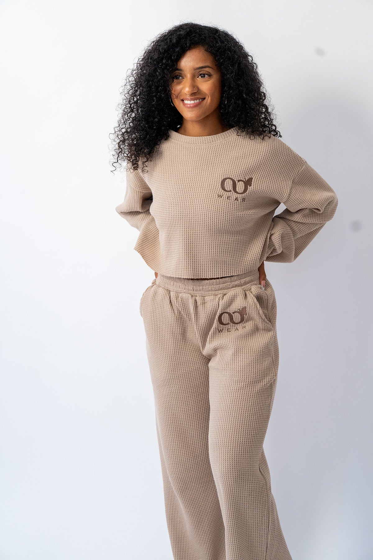 Knitted Waffle Loungewear Set