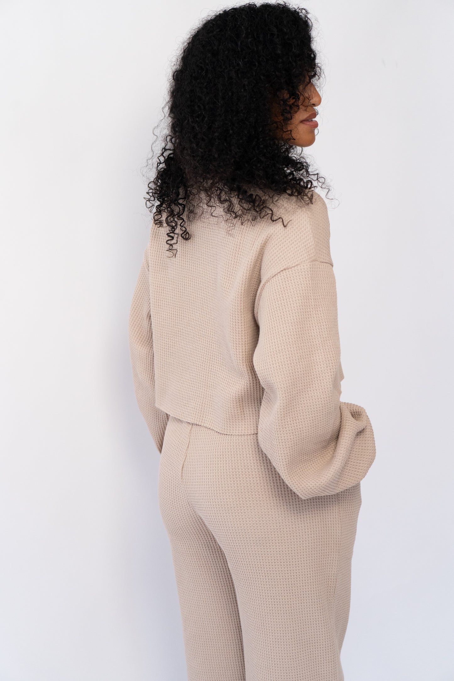 Knitted Waffle Loungewear Set