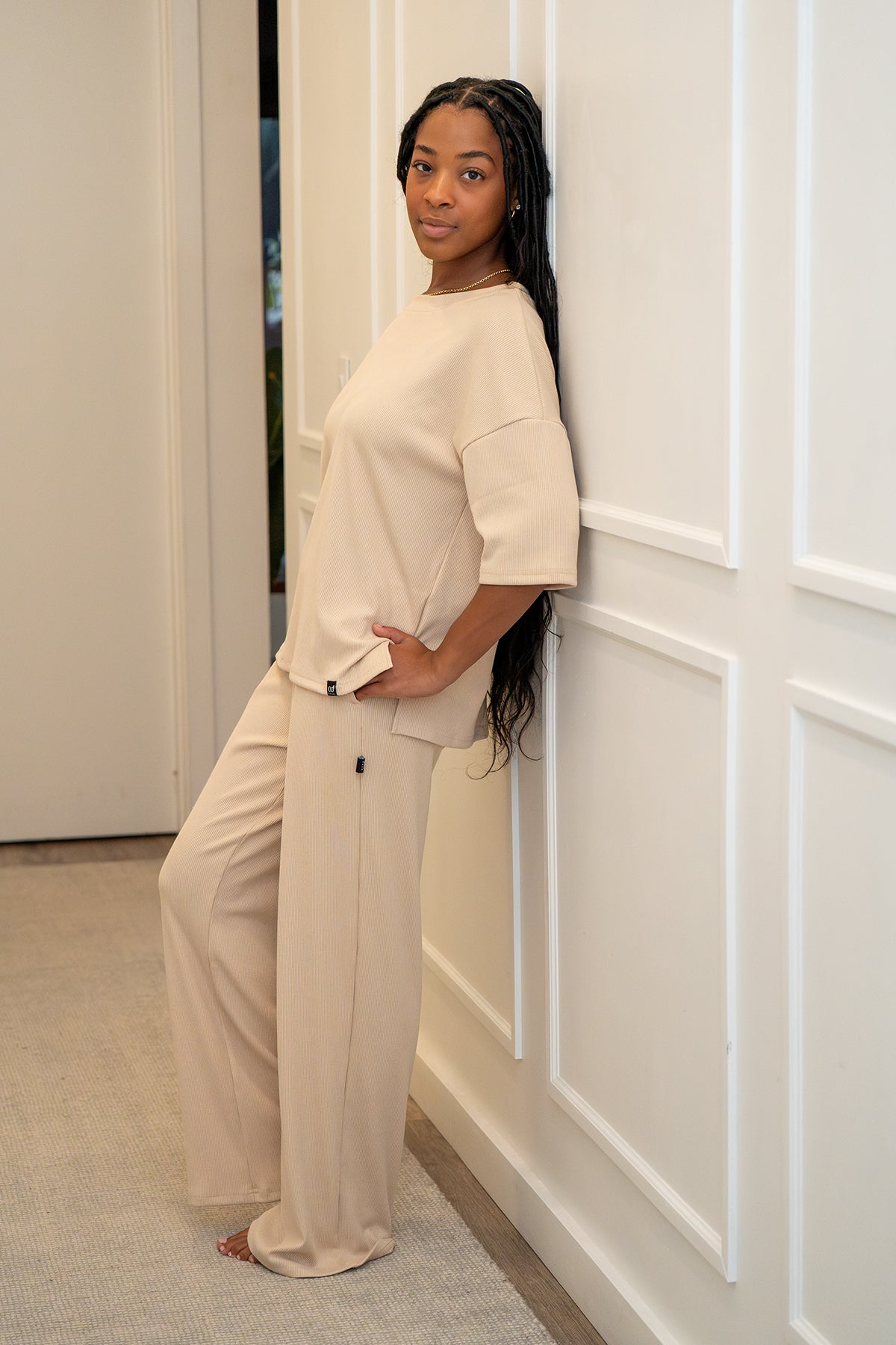 Soft Ribbed Lounge Set