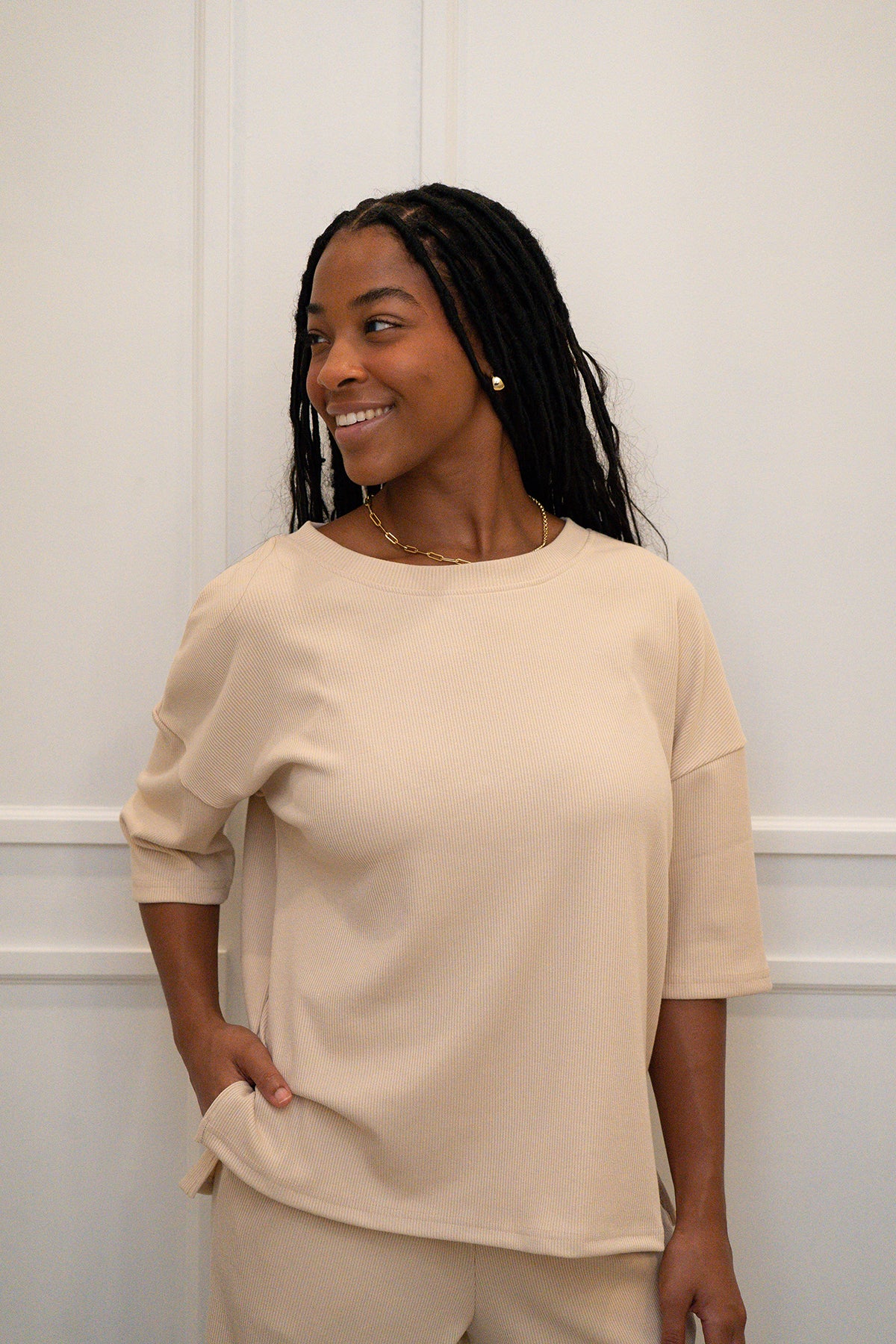 Soft Ribbed Lounge Set