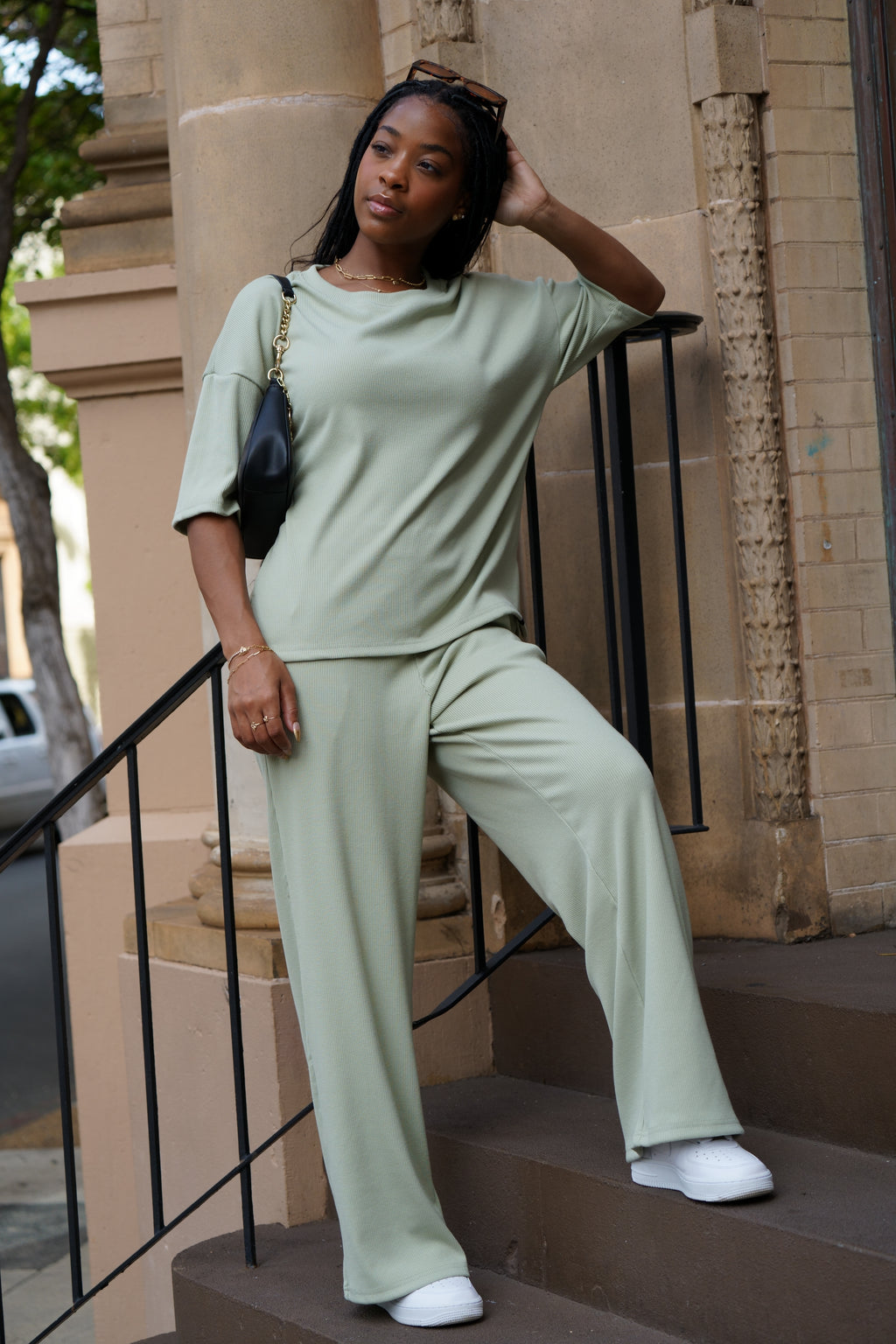 Soft Ribbed Lounge Set