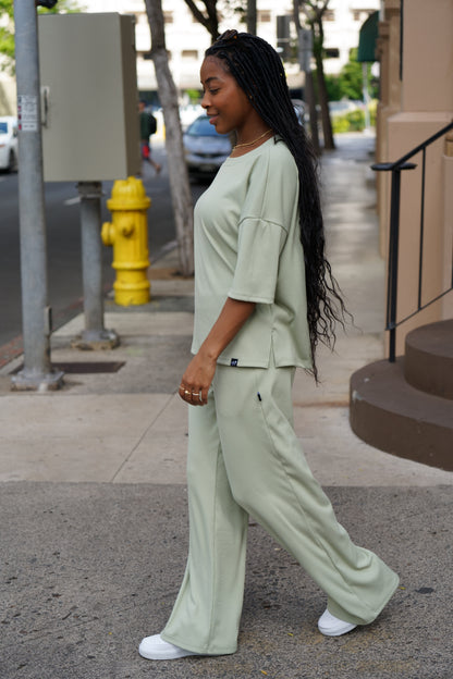 Soft Ribbed Lounge Set