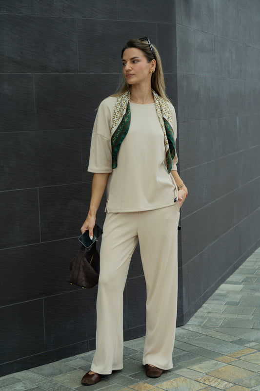 Soft Ribbed Lounge Set