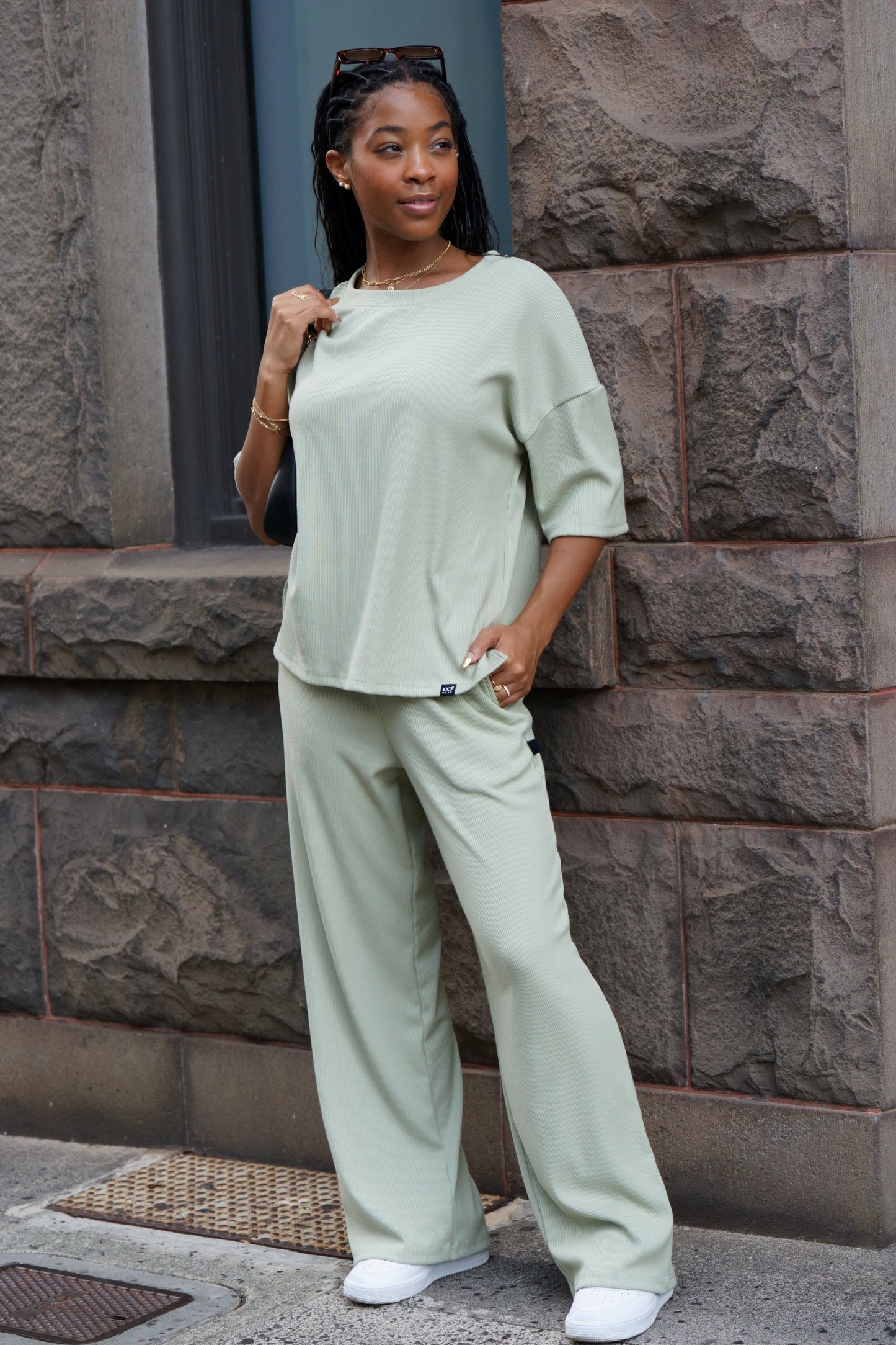 Soft Ribbed Lounge Set