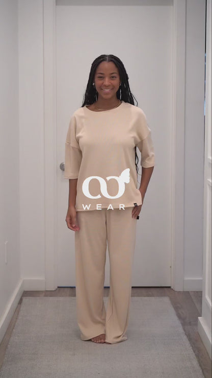 Soft Ribbed Lounge Set