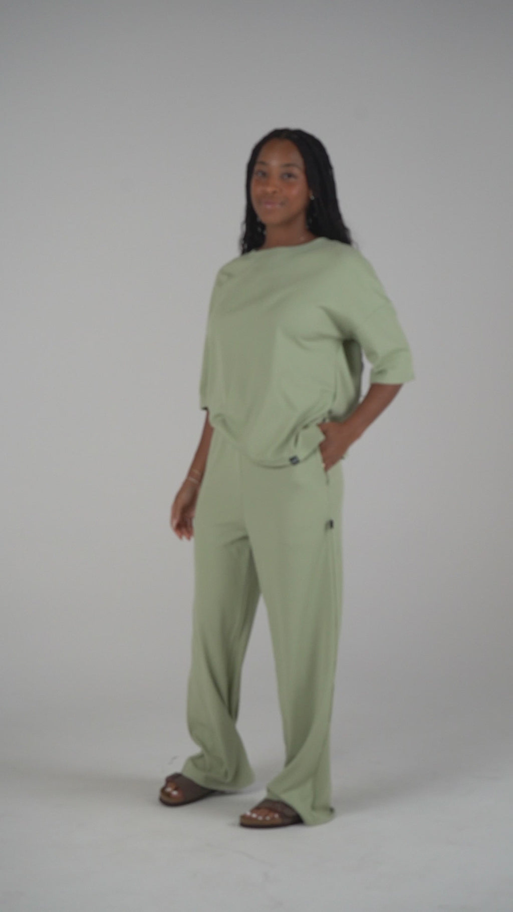 Soft Ribbed Lounge Set